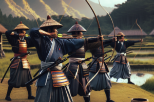 1711557558 Les samourais indonesiens pratiquent le tir a larc militaire japonais