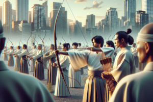 Ceremonie des 108 fleches de Kyudo a Vancouver un