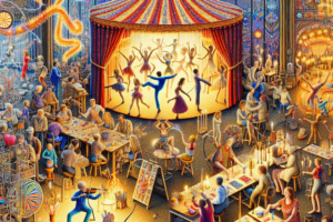 Cirque atelier dart tir a larc plongee au coeur