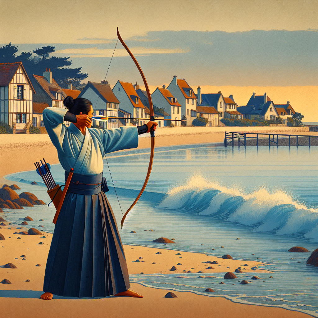 Porte-cordon D'arc Kyudo Japonais - Tsurumaki - Vintage Japon