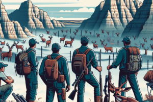 La pression de la chasse au cerf dans les Badlands