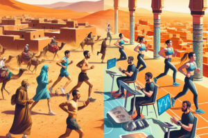 Les athletes marocains en pleine preparation entre tradition et