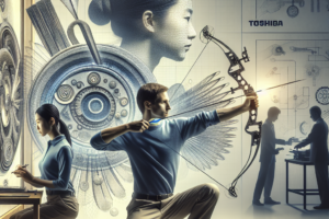 Les jeunes ingenieurs de Toshiba puisent dans lesprit du kyudo