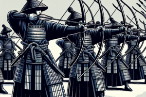 Les samourais indonesiens pratiquent le tir a larc militaire japonais