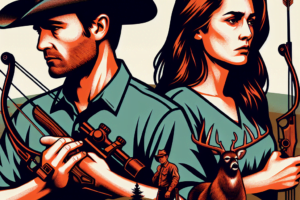 Un couple de celebrites passionne de chasse a larc plaide