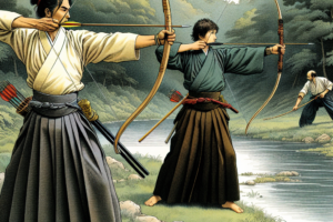Maitres du kyudo en Seine et Marne une demonstration de precision