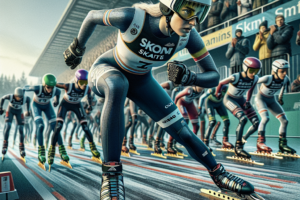 Rollerski a Vasteras la mass start skate des championnats de