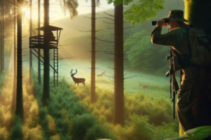 Chasse au cerf en debut de saison reperage et