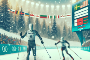 Pour une seconde, le Norvégien Martin Uldal devance Johannes Boe et s'offre une première victoire en Coupe du monde