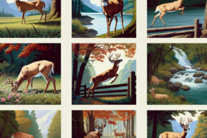 Une sequence incontournable de neuf photos pour le cerf de